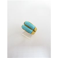 Anello Damiata Gioielli Donna in Oro giallo Turchese 2152/102/1-D199 - 2152/102/1-D199